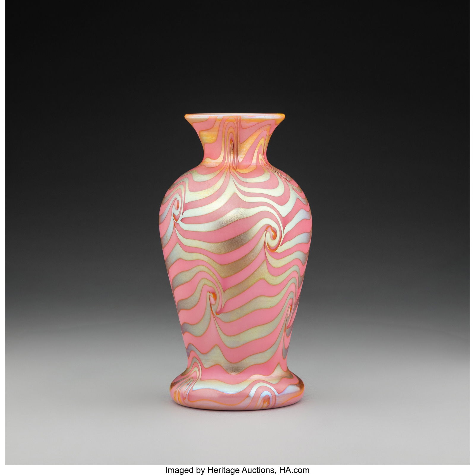 Durand Art Glass King Tut Vase, circa 1924 Decor (1 of 3)