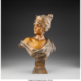 79099: Emmanuel Villanis Lucrèce, circa 1900 Patinated
