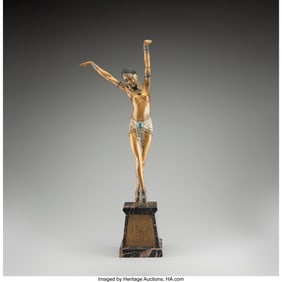 79105: Demetre Chiparus Belly Dancer, circa 1925 Cold-p