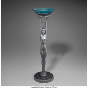 79120: Frankart, Inc. Figural Flower Ashstand, circa 19
