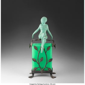 79133: Frankart, Inc. Figural Holder, circa 1930 Enamel