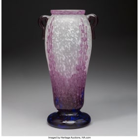 79140: Schneider Glassworks Le Verre Français Roses Tr