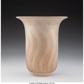 79176: René Lalique Méduse Vase, circa 1921 Clear and