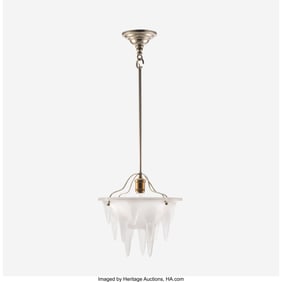 79190: René Lalique Stalactites Plafonnier, circa 1912
