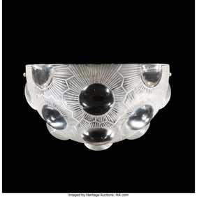 79191: René Lalique Soleil Wall Sconce, circa 1926 Cle