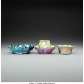 79198: Tiffany Studios Three Table Articles, circa 1910