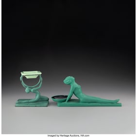 79247: Frankart, Inc. Two Figural Ashtrays, circa 1930