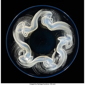 79260: René Lalique Calypso Bowl, circa 1930 Opalescen