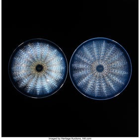 79264: René Lalique Oursins No. 2 Plate and Bowl, circ