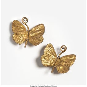 67011: Claude Lalanne Pair of Petit Papillon Earrings A