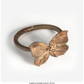 67013: Claude Lalanne Papillon Bracelet Artcurial Franc