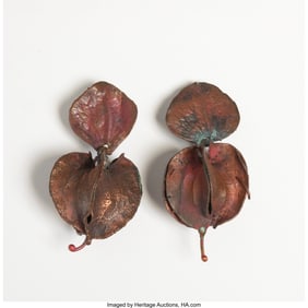 67014: Claude Lalanne Amour en Cage Earrings France, ci