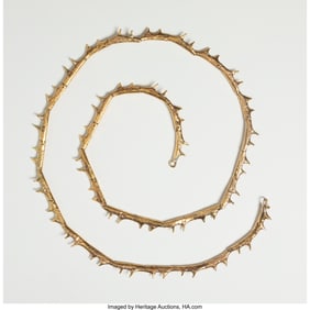 67016: Claude Lalanne Ronce Necklace Artcurial France,
