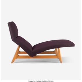 67030: Harvey Probber Contour Chaise, Model No. 1000 US