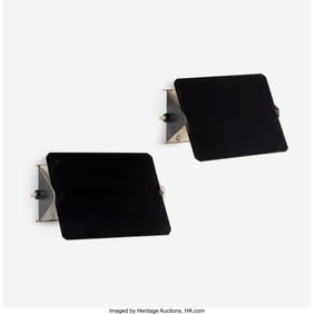 67033: Charlotte Perriand Pair of CP-1 Wall Sconces Fra