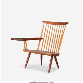 67039: George Nakashima Lounge Chair with Right Arm US