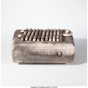 67068: Rob Sieminski Covered Box USA, circa 2000 Raku-f