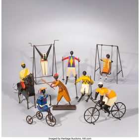 67072: Manuel Felguerez Eight Sculptures Mexico Enamele