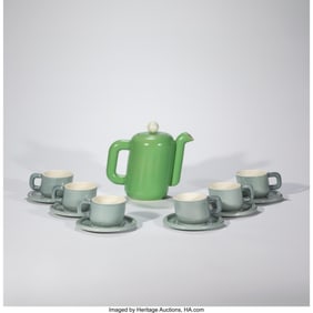 67080: Martina Schwarz Thirteen-Piece Coffee Service Au