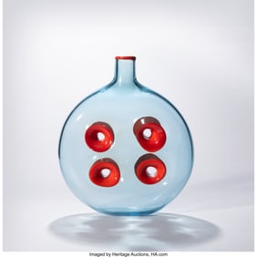 67081: Fulvio Bianconi Forato Vase Venini Italy, 2000 G