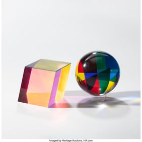 67090: Vasa Velizar Mihich Two Table Articles USA, 1999