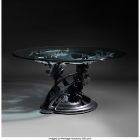 67126: Albert Paley Dragon's Back Table USA, 1998 Forge