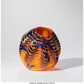 67140: Dale Chihuly Cinnamon Macchia USA, 2001 Blown gl