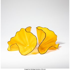 67142: Dale Chihuly Radiant Persian Pair USA, 2003 Blow