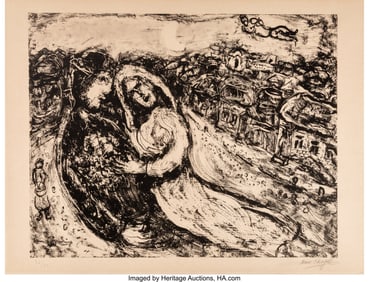 41005: Marc Chagall (1887-1985) Le Mariage, 1965 Lithog