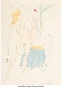 41013: Salvador Dalí (1904-1989) Adam and Eve, from Ou