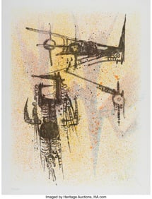 41015: Wifredo Lam (1902-1982) Untitled, from Flight, 1