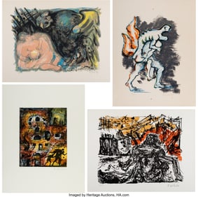 41016: Various Artists (20th/21st Century) Four Untitle