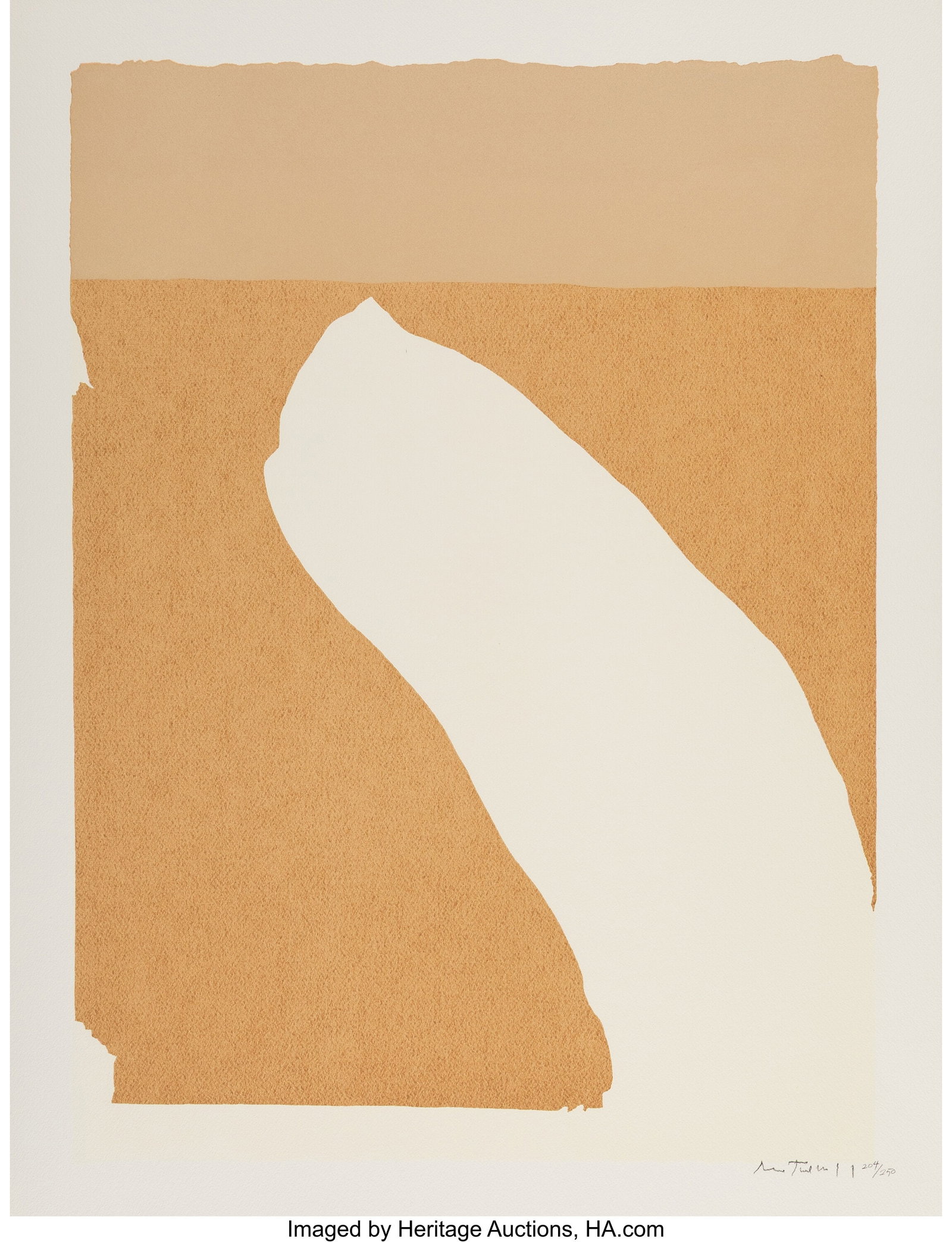 Robert Motherwell (1915-1991) Untitled, from Fli: Robert Motherwell (1915-1991) Untitled, from Flight, 1970, published 1971 Lithograph in colors on wove paper 25-1/2 x 19-1/2 inches (64.8 x 49.5 