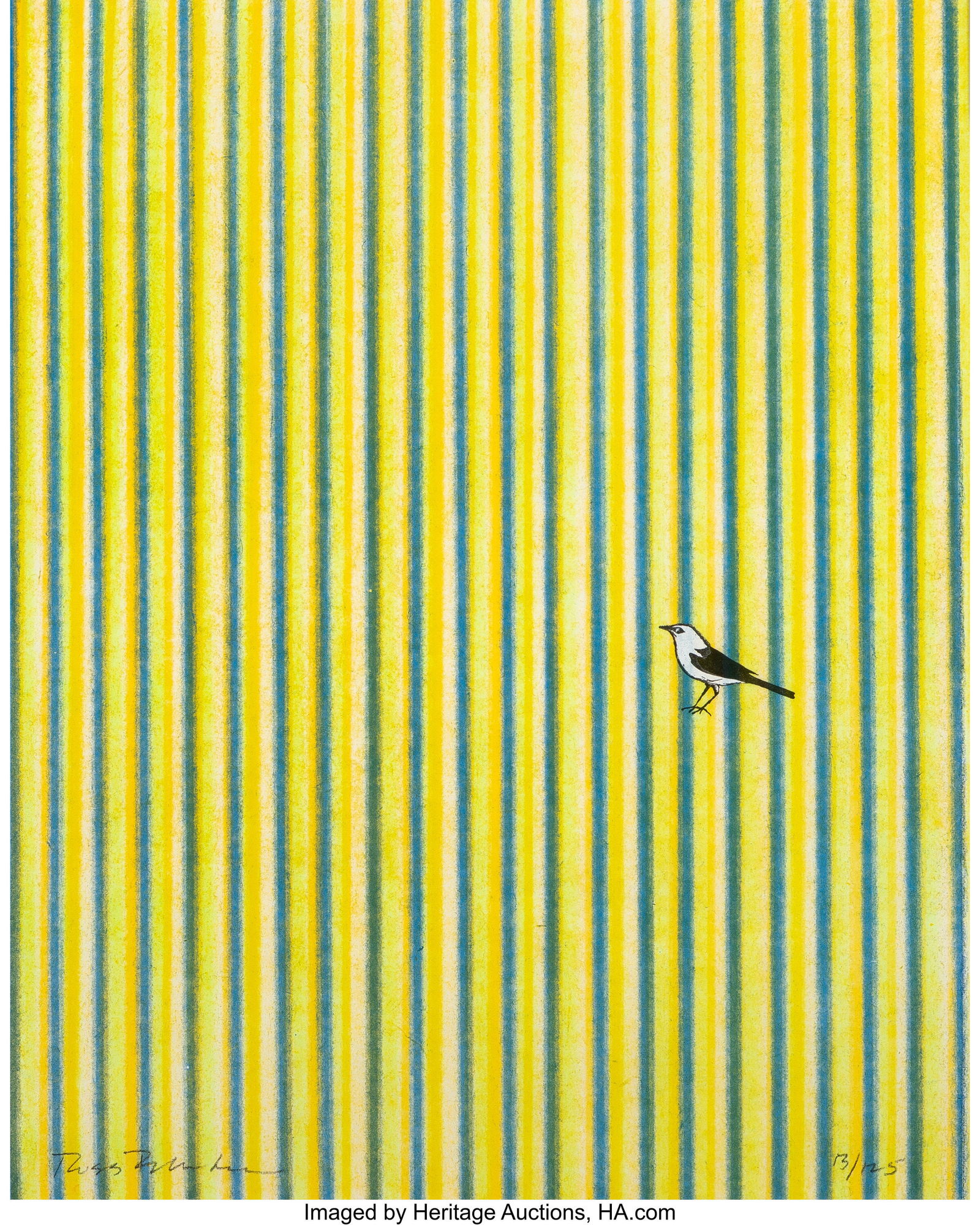 Ross Bleckner (b. 1949) Untitled Lithograph in c: Ross Bleckner (b. 1949) Untitled Lithograph in colors on wove paper 12 x 16 inches (30.5 x 40.6 cm) (sheet) Ed. 13/125 Signed and editione