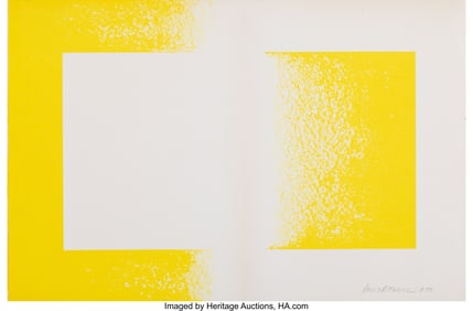 41039: Richard Joseph Anuszkiewicz (1930-2020) Yellow R