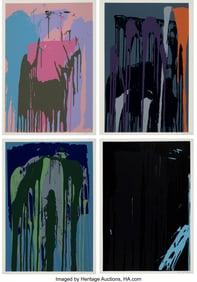 41041: Larry Poons (b. 1937) Group of Four Screenprints