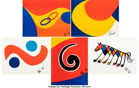 41044: Alexander Calder (1898-1976) Flying Colors (five