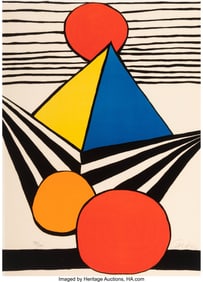 41045: Alexander Calder (1898-1976) La pointe du progrès, from La Memoire Elementaire, 1976