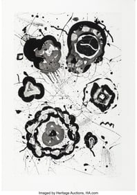 41050: Sam Francis (1923-1994) Untitled, 1993 Aquatint