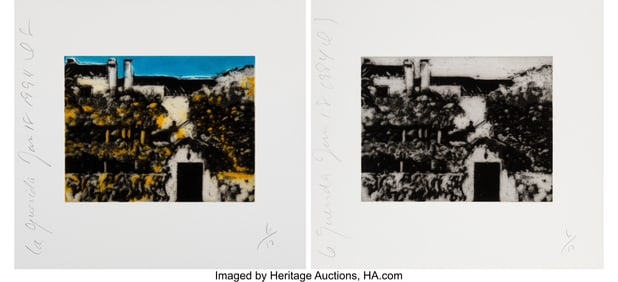 41055: Donald Sultan (b. 1951) La Guerida A & B (two wo