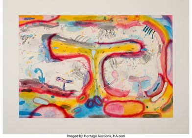 41056: Carroll Dunham (b. 1949) Wave, 1988-1990 Intagli