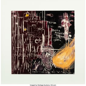 41059: Joan Snyder (b. 1940) Things Have Tears and We K