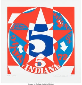 41075: Robert Indiana (1928-2018) Decade: Autoportraits