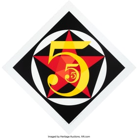 41077: Robert Indiana (1928-2018) Demuth 5, 2001 Screen