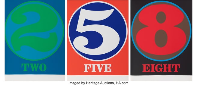 41078: Robert Indiana (1928-2018) Numbers, 1968 Artist'