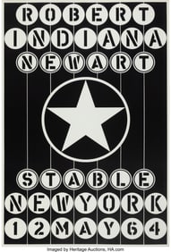41079: Robert Indiana (1928-2018) Stable II, 1964 Scree