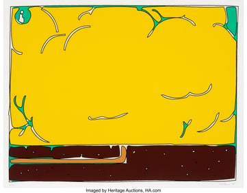 41080: Peter Halley (b. 1953) Exploding Cell (In Progre
