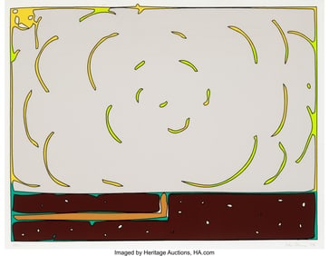 41081: Peter Halley (b. 1953) Exploding Cell (In Progre