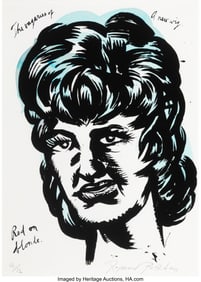 41083: Raymond Pettibon (b. 1957) Untitled (Girl with W