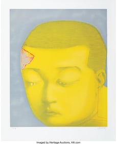 41090: Zhang Xiaogang (b. 1958) Fantasy, 2002 Lithograp